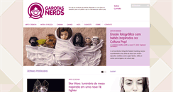 Desktop Screenshot of garotasnerds.com